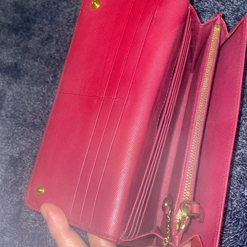 Prada Crimson Leather Wallet Set - Picture 9 of 13